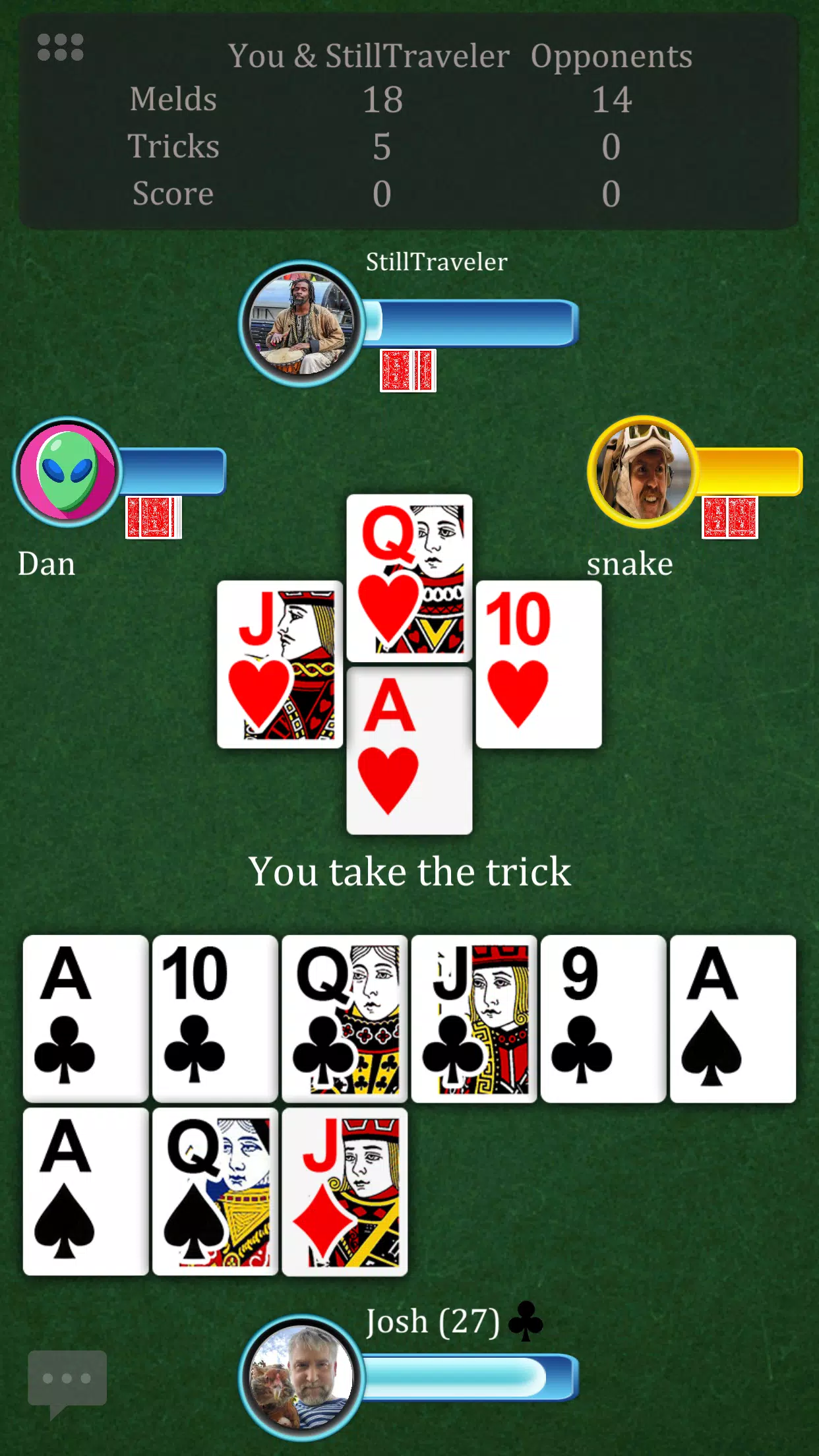 Pinochle Online 스크린샷 1