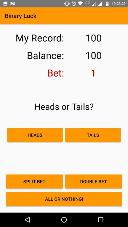 Binary Bet Game screenshot 1