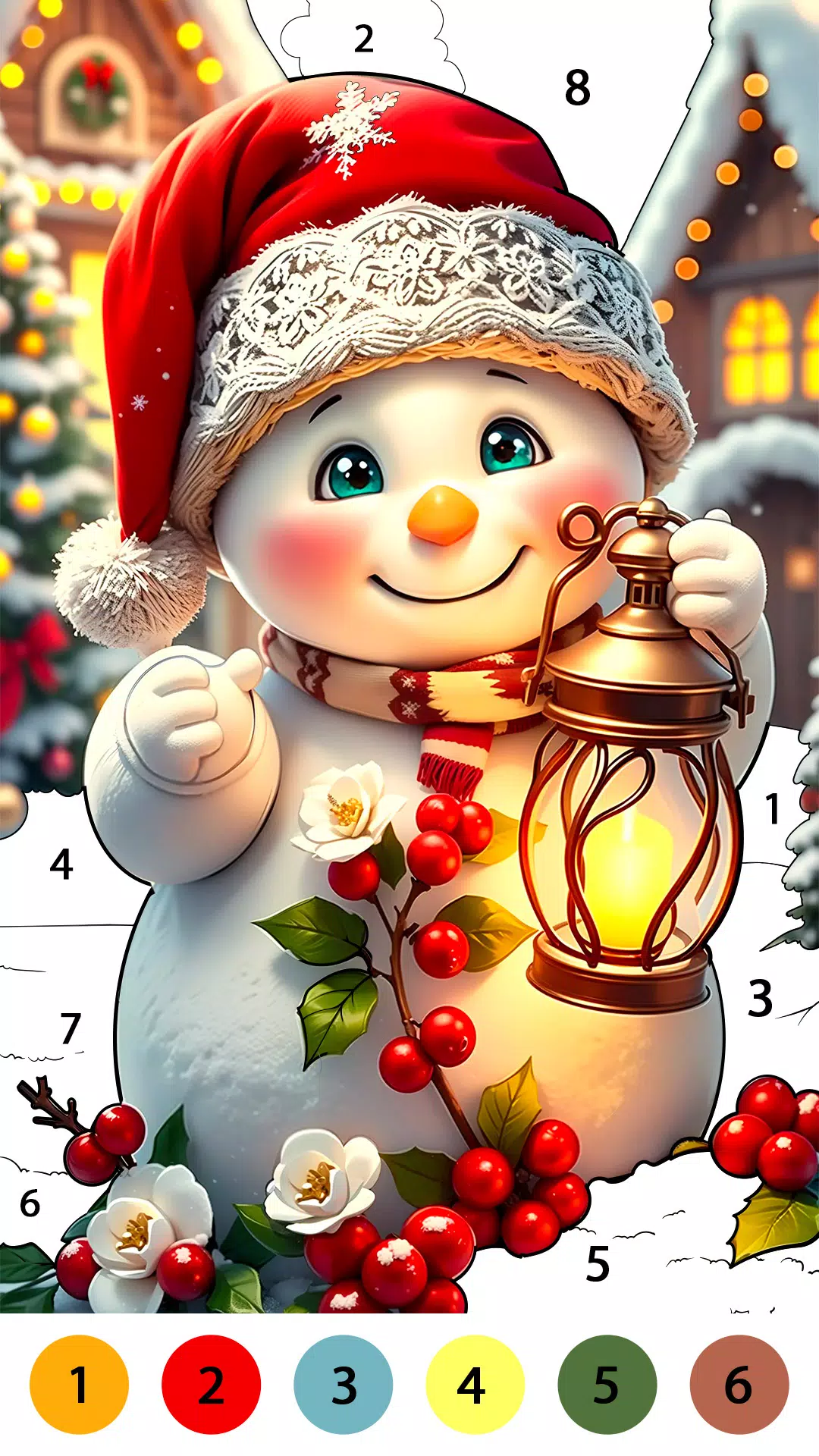 Christmas Cute Coloring Game ảnh chụp màn hình 3