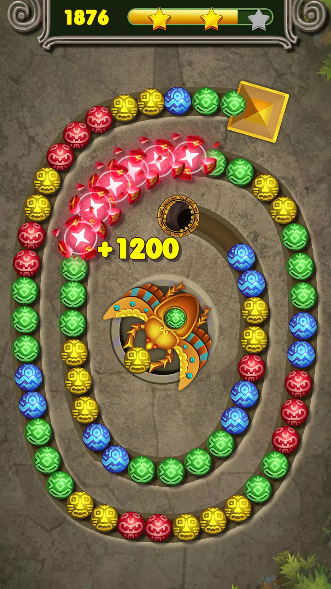 Jungle Marble Blast 3 ảnh chụp màn hình 1