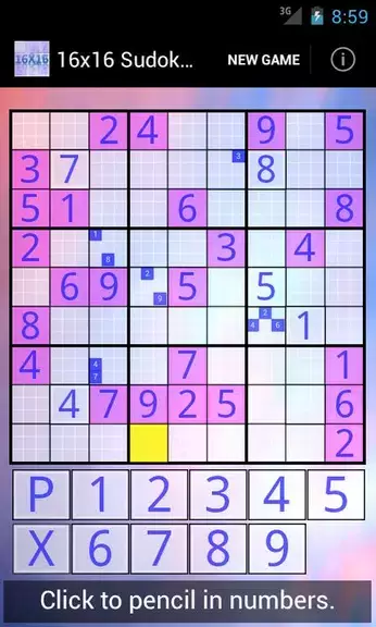 16x16 Sudoku Challenge HD স্ক্রিনশট 2