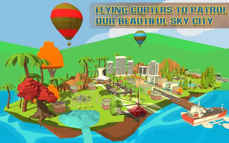 Helicopter Rescue Sky City screenshot 1