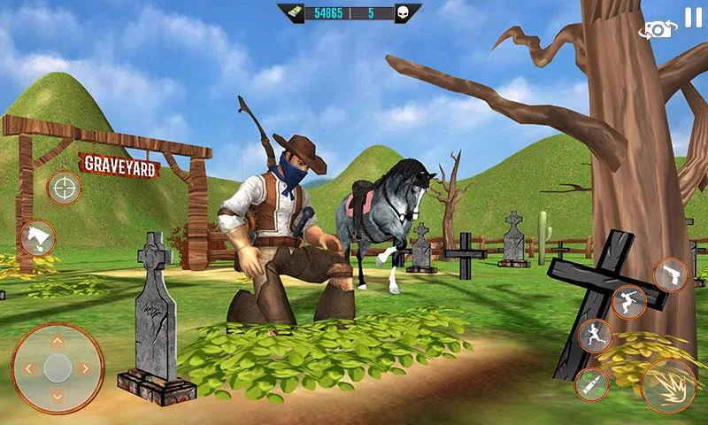 West Cowboy Shooting Games 3D স্ক্রিনশট 4