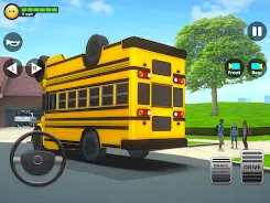 School Bus Simulator Driving ကိုဖန်သားပြင်1