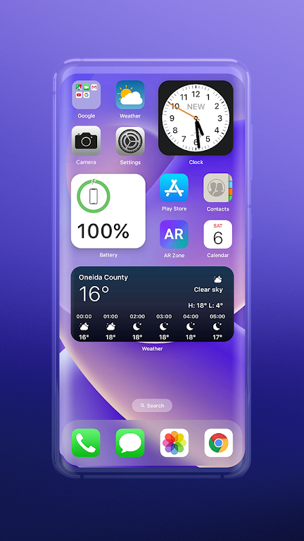 Widgets: ios 17 theme zrzut ekranu 1