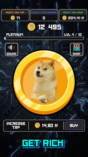 Crypto Clicker Doge Coin Idle ကိုဖန်သားပြင်4