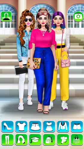 College Girls Fashion Dress Up captura de pantalla 1