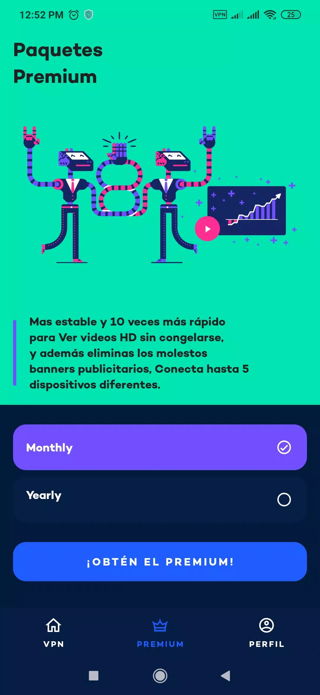 YouVPN: VPN Gratis 2021, VPN Servidor Proxy Rápido 스크린 샷 1
