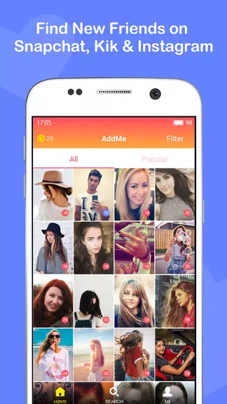 Add Friends for Snapchat, Kikスクリーンショット1