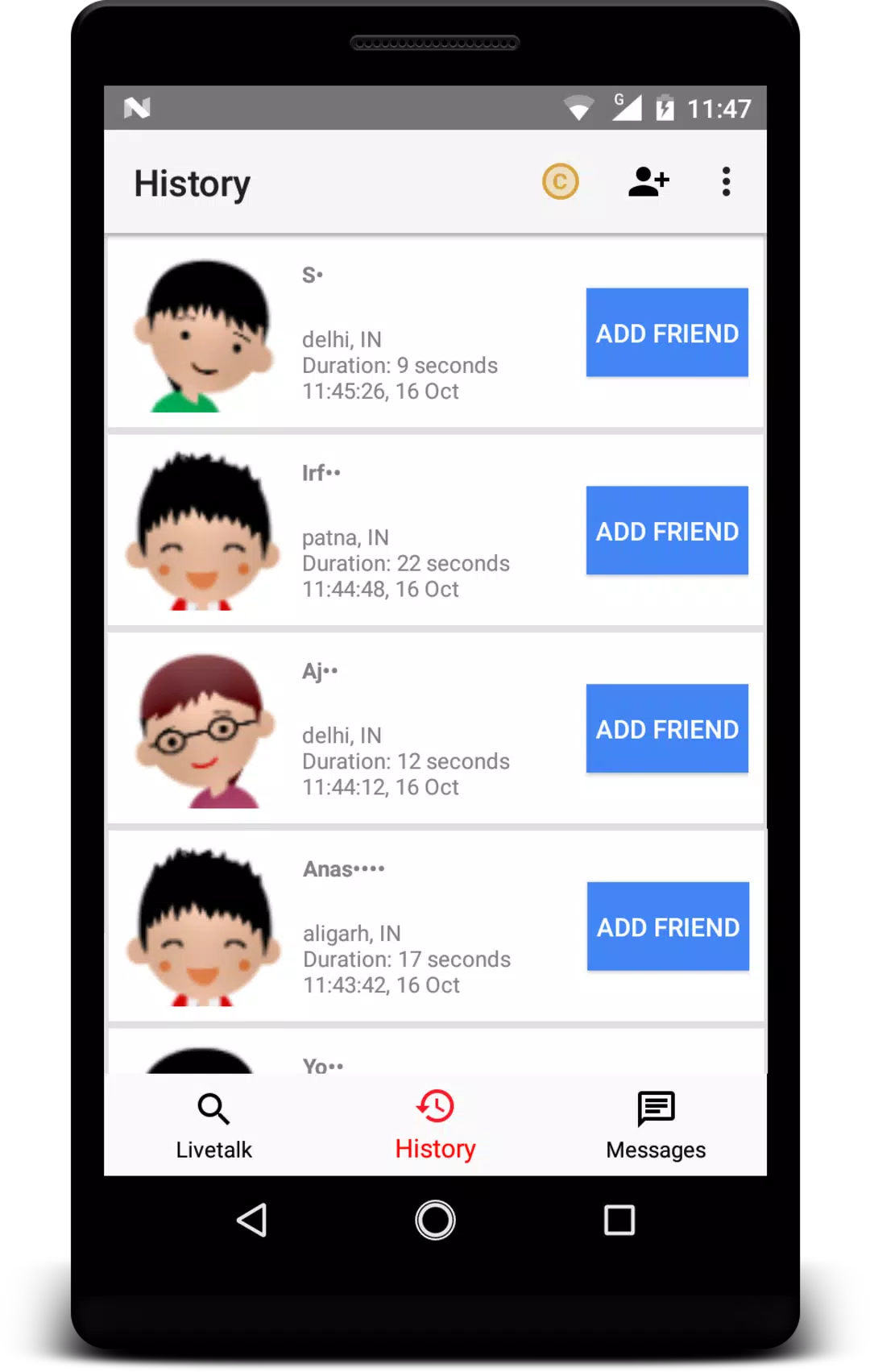 Livetalk - Live Video Chat屏幕截圖2