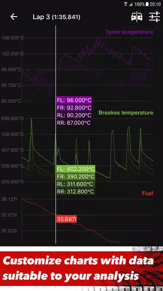 Sim Racing Telemetry экрана 2