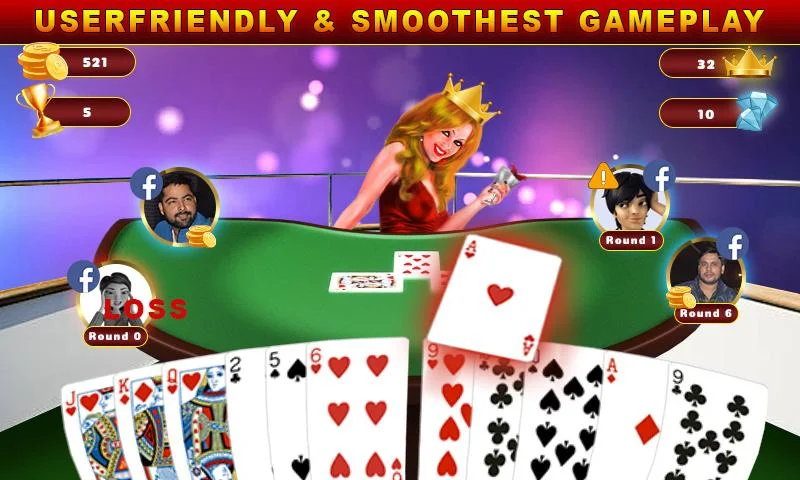 ภาพหน้าจอ Call Break Gold Spades: Play Original Card Games 2