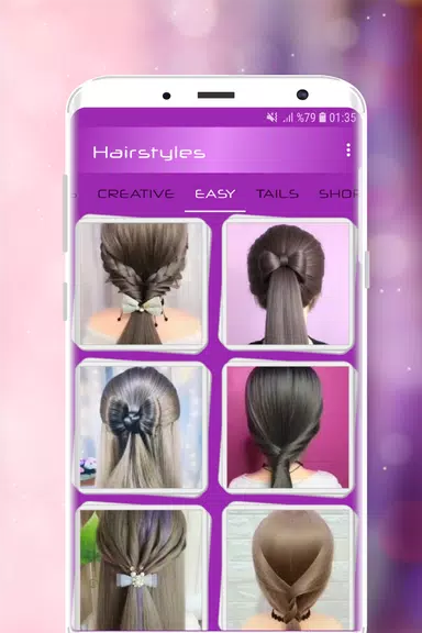 Hairstyles Step by Step Videos Screenshot 3