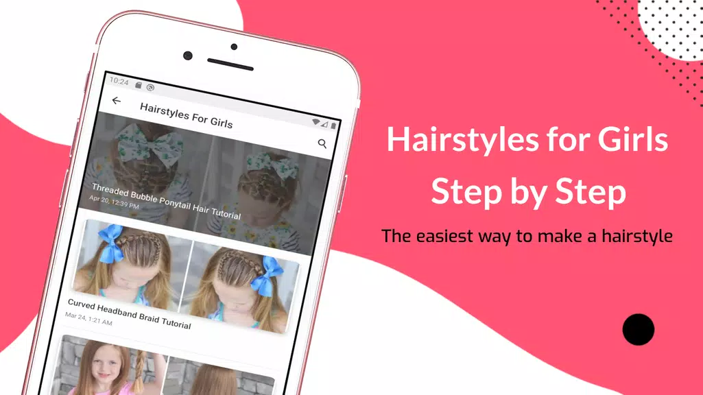 Hairstyles for Girls 스크린 샷 2