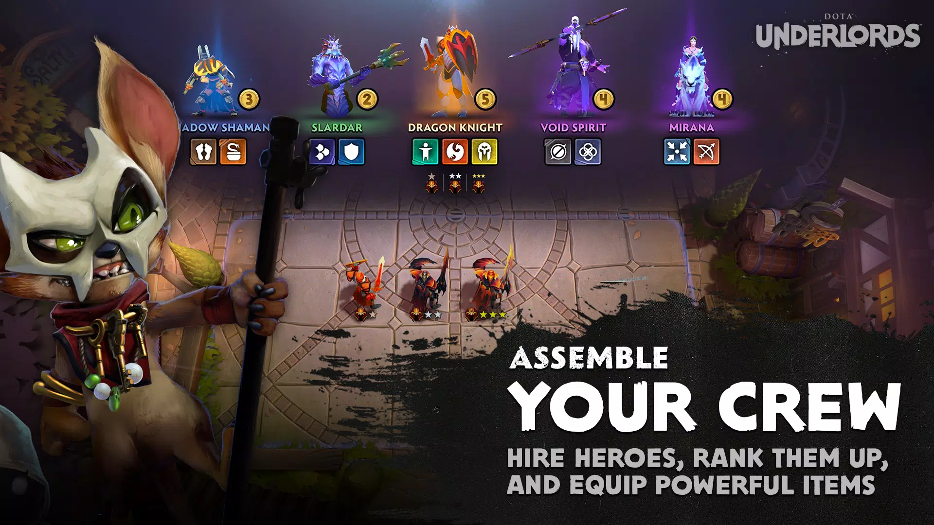 Dota Underlords captura de pantalla 2