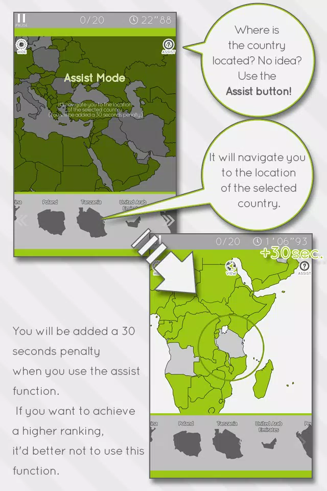 E. Learning World Map Puzzle屏幕截圖3