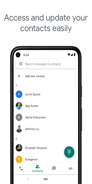 Google Voice экрана 3