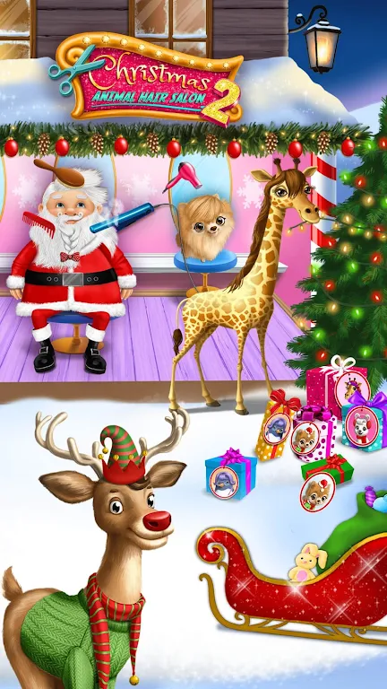 Christmas Animal Hair Salon 2应用截图第3张