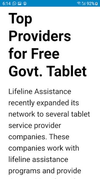 Free Government Tablets Скриншот 2