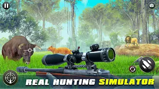 Safari Animal Hunter Simulator captura de pantalla 1