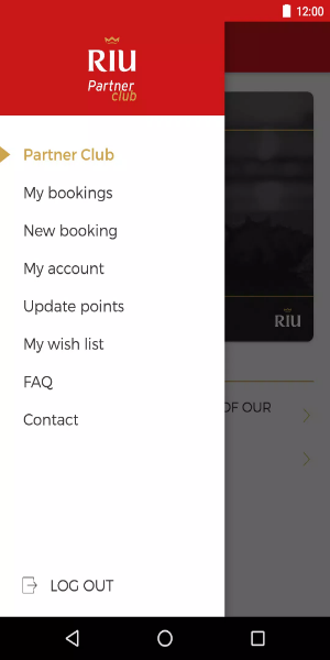 Riu PartnerClub Screenshot 2