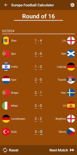 Europa Football Calculator 23 captura de pantalla 3