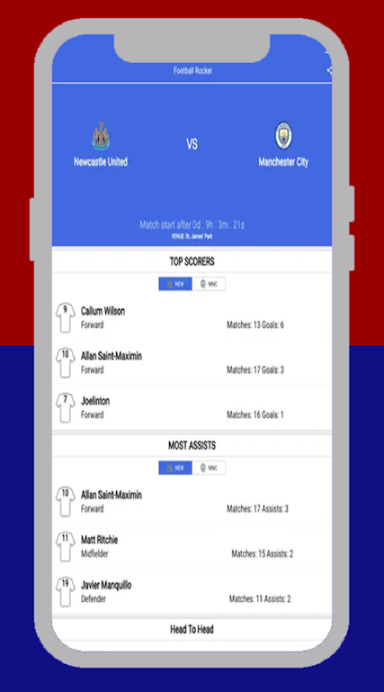 FootyBite app 스크린 샷 2