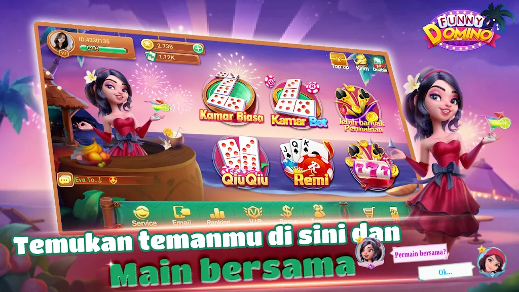 Funny Domino:Gaple QiuQiu screenshot 1