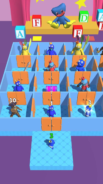 Rainbow Monster - Room Maze Mod ảnh chụp màn hình 1