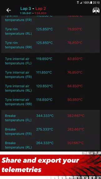 Sim Racing Telemetry экрана 4
