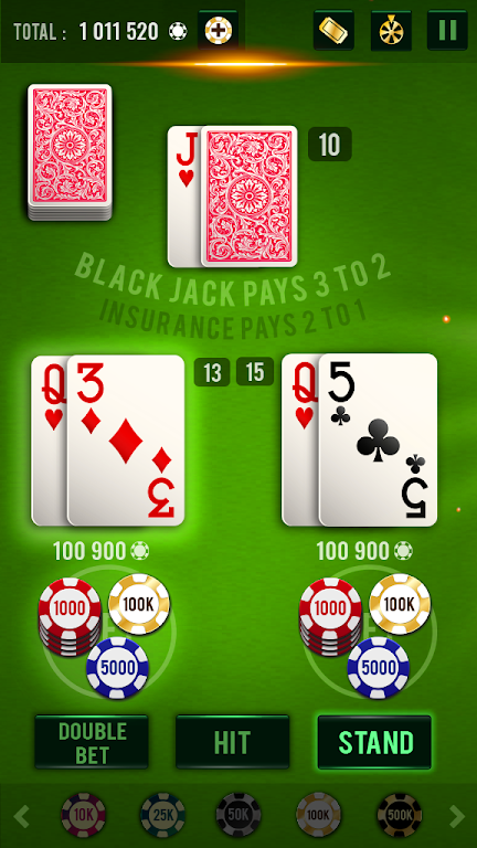 ภาพหน้าจอ Blackjack 21 - Vegas Casino 2