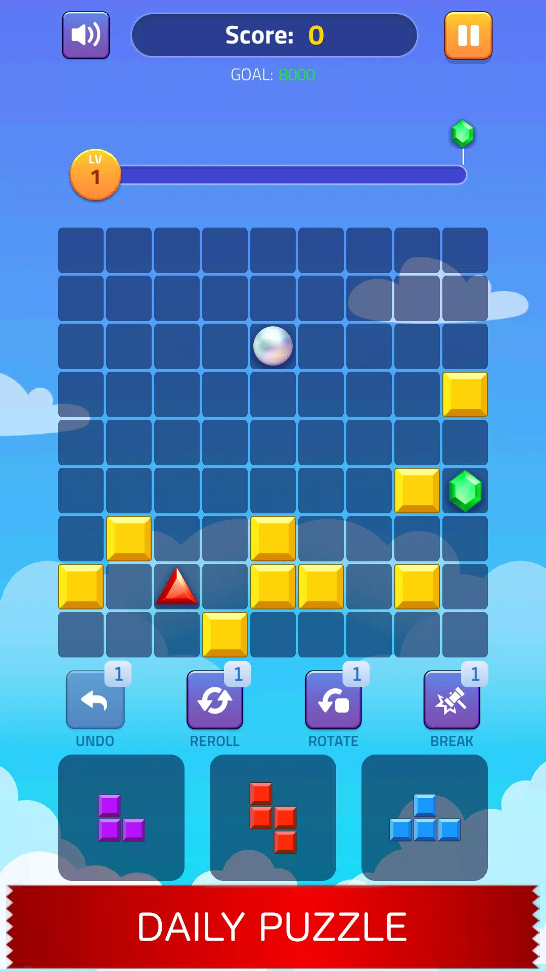 Block Puzzle - Gems Adventure ảnh chụp màn hình 4