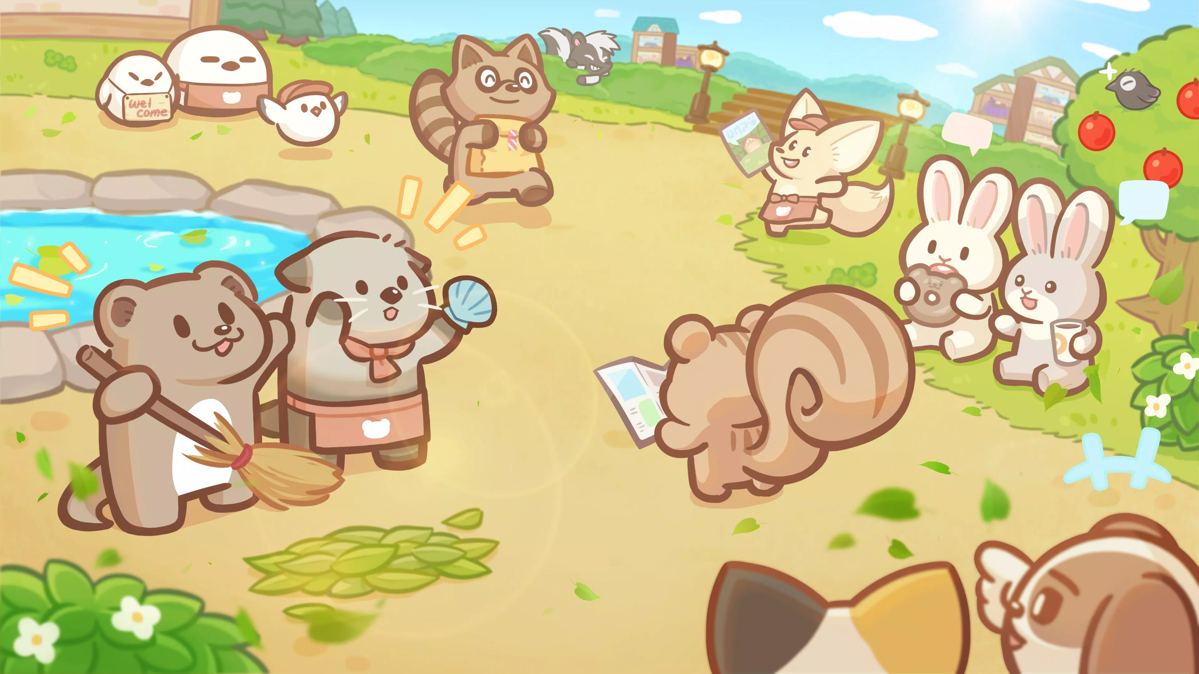 Welcome! Otter Town: cute game screenshot 1