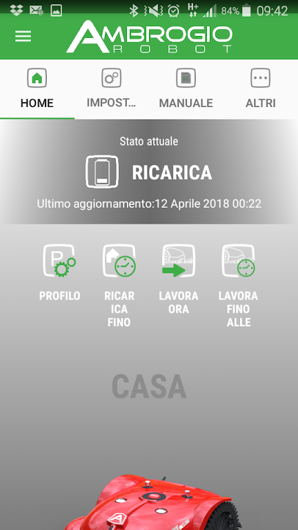 Screenshot Ambrogio Remote 2