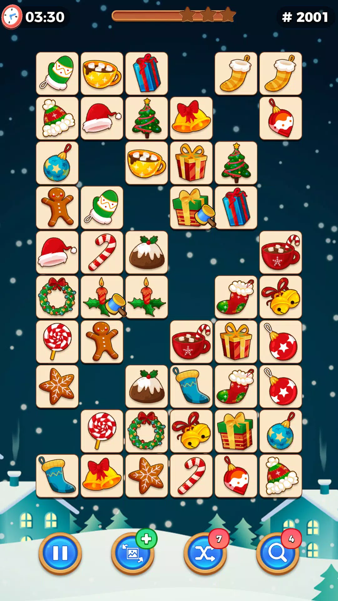 ภาพหน้าจอ Xmas Tile Connect 4