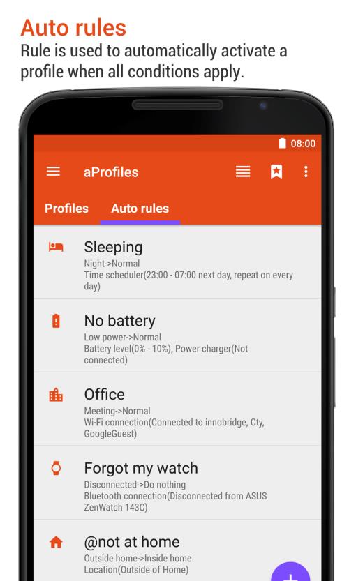 aProfiles - Auto tasks Captura de pantalla 2