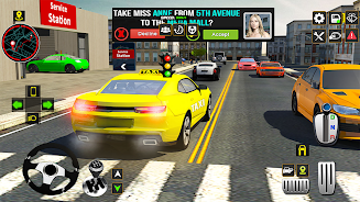 US Taxi Car Driving Games Capture d’écran1