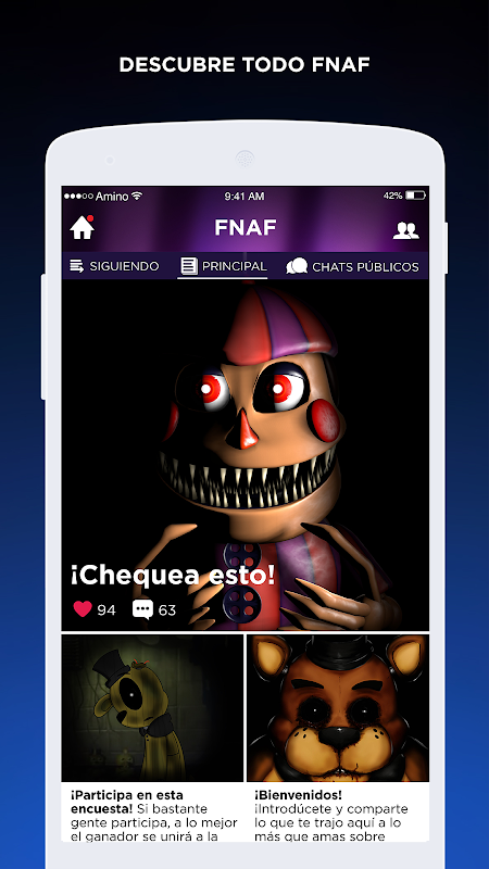 Screenshot FNAF Amino en Español 2