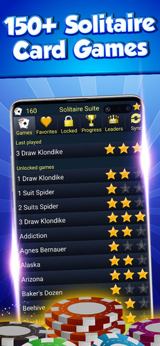 Solitaire Card Games Collection 150+ Solitaire Games屏幕截圖1