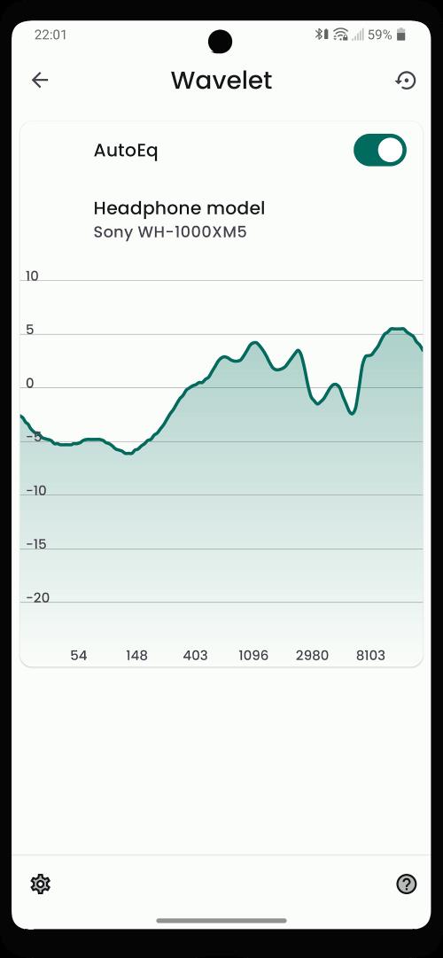 Wavelet: headphone specific EQ Captura de tela 2