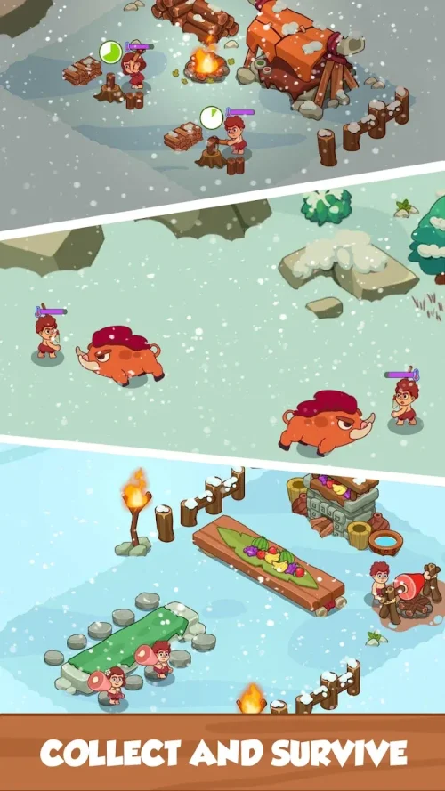 Icy Village: Tycoon Survival 스크린 샷 1