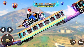 Bike Stunt 3D Simulator Games ကိုဖန်သားပြင်1