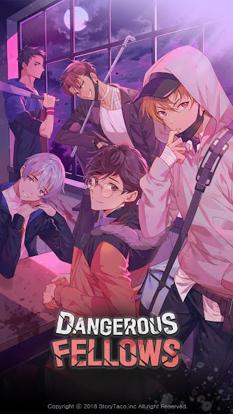 Screenshot Dangerous Fellows:Otome Dating Mod 1