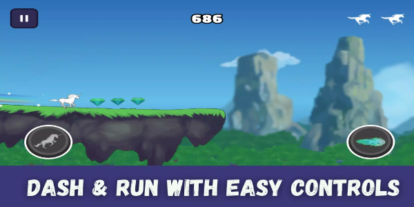 ภาพหน้าจอ Unicorn Dash : Horse Attack 2