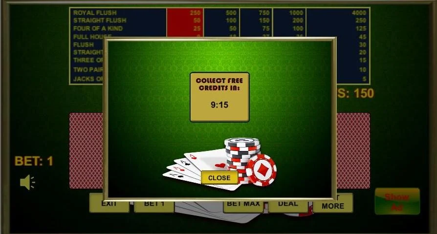 Poker Aces экрана 3