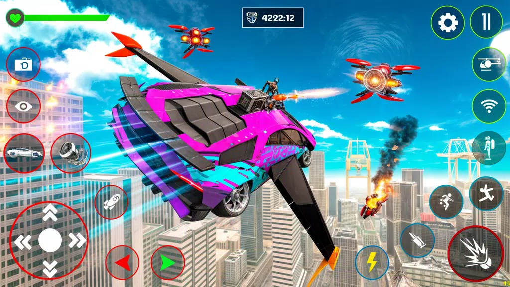 Red Ball Robot Car: Robot Game zrzut ekranu 3