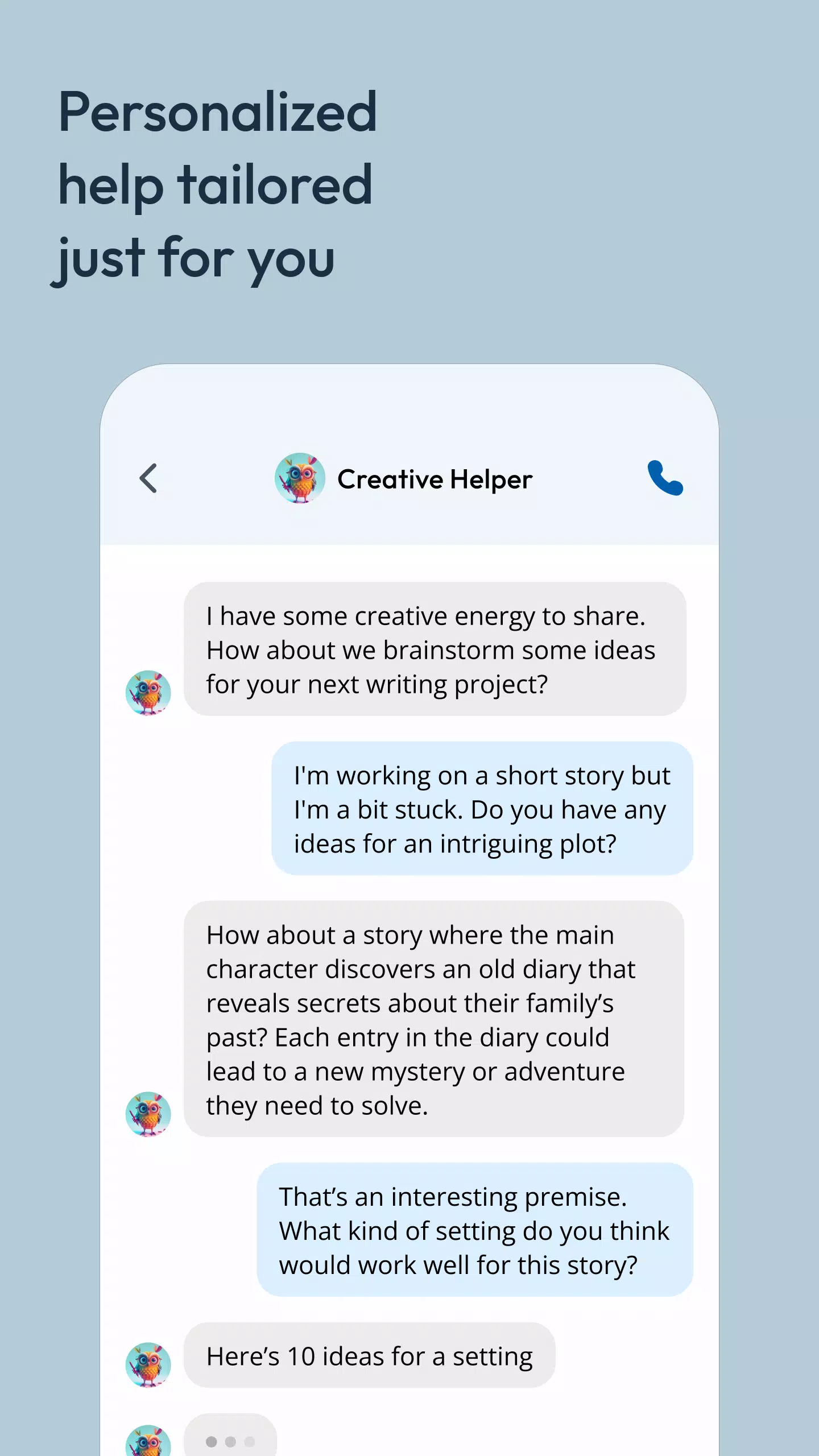 ภาพหน้าจอ Character AI: Chat, Talk, Text 4