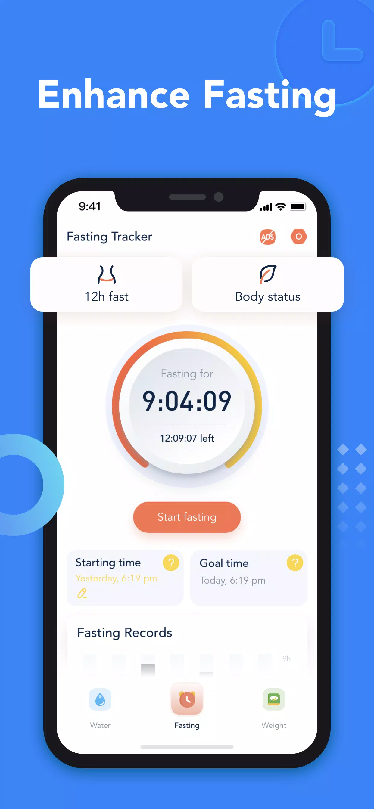 Schermata Drink Water & Fasting Tracker 2