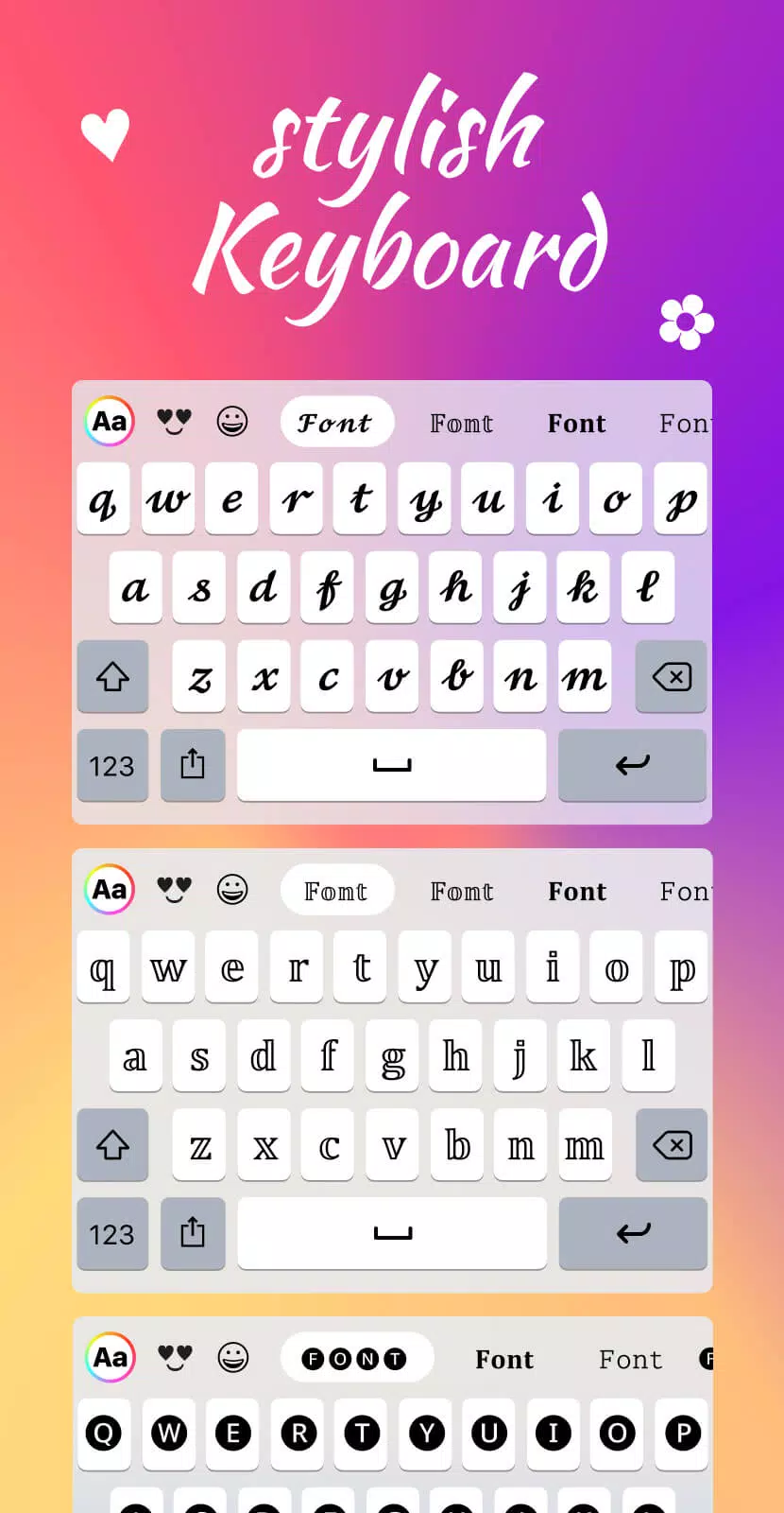 Fonts Keyboard Themes & Emoji屏幕截圖3