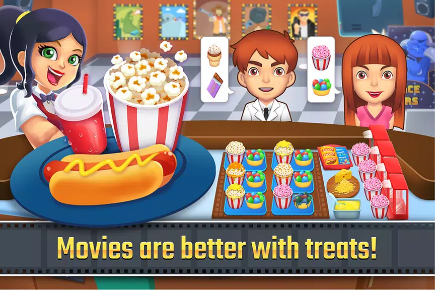 My Cine Treats Shop: Food Game screenshot 1